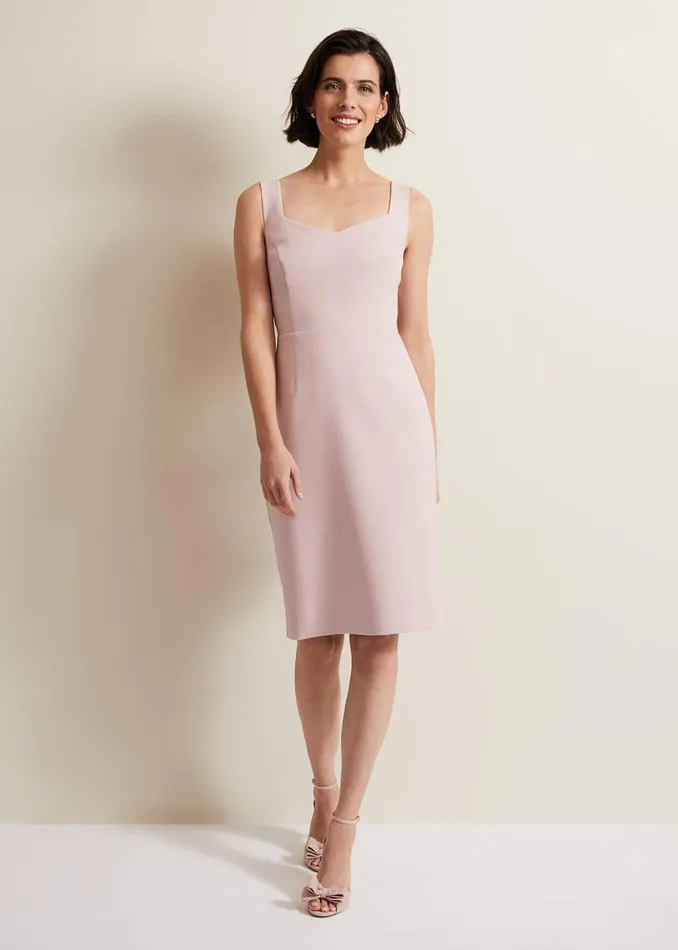 Phase Eight Dresses Lynette Lace Double Layer Dress Pale Pink 8211 Women