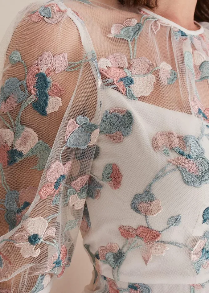 Phase Eight Dresses Maia Floral Embroidered Midi Dress Pale Petal Multi 8211 Women Phase Eight Dresses Maia Floral Embroidered Midi Dress Pale Petal Multi 8211 Women