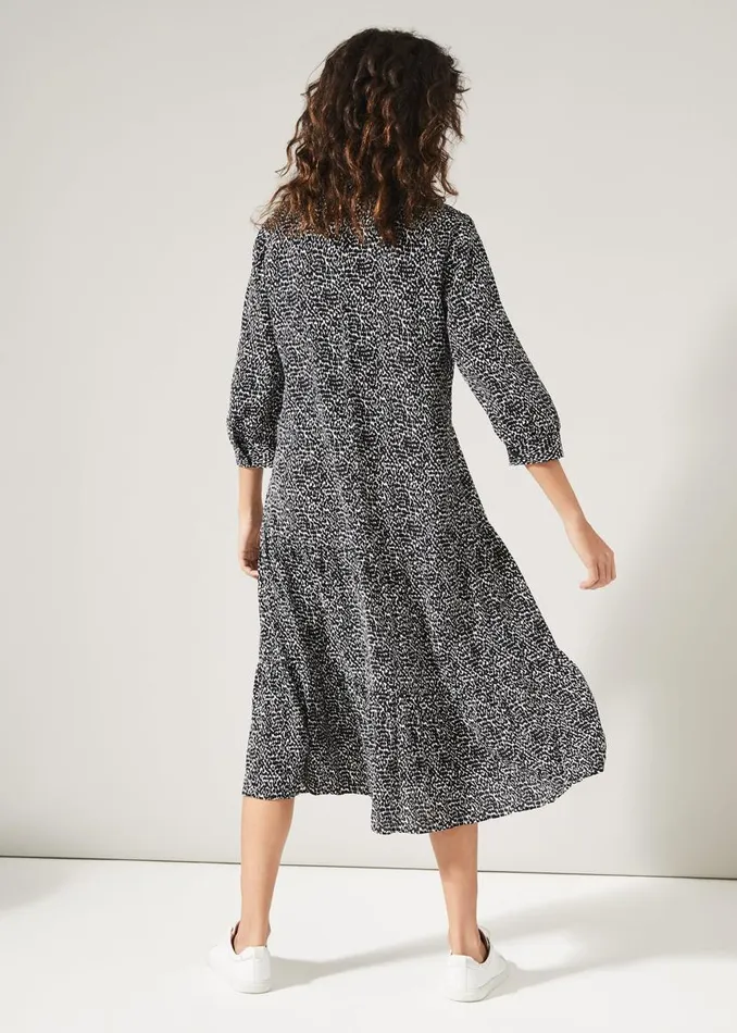 Phase Eight Dresses Penele Print Midi Dress Blackivory 8211 Women