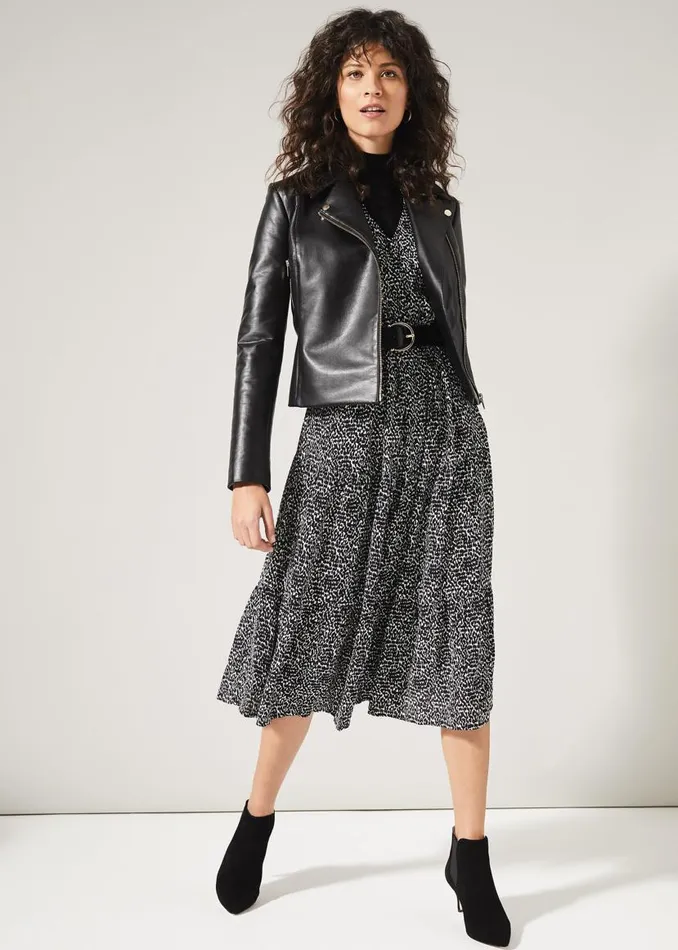 Phase Eight Dresses Penele Print Midi Dress Blackivory 8211 Women