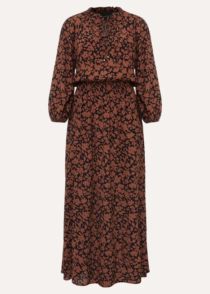 Phase Eight Dresses Phillipa Floral Midaxi Dress Blacktan 8211 Women