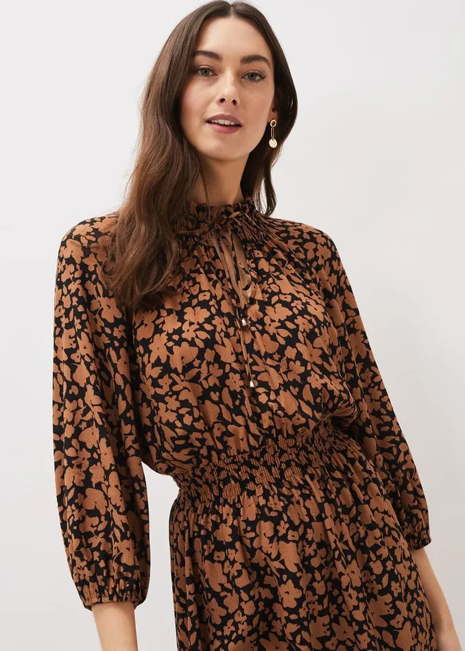 Phase Eight Dresses Phillipa Swing Dress Blacktan 8211 Women