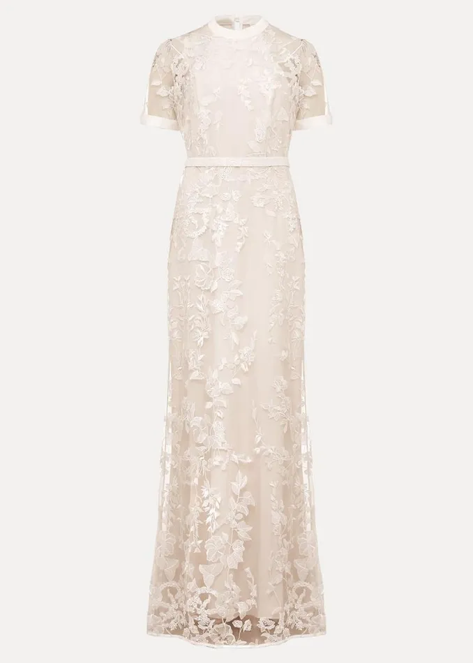 Phase Eight Dresses Poppy Embroidered Wedding Dress Pearl 8211 Women