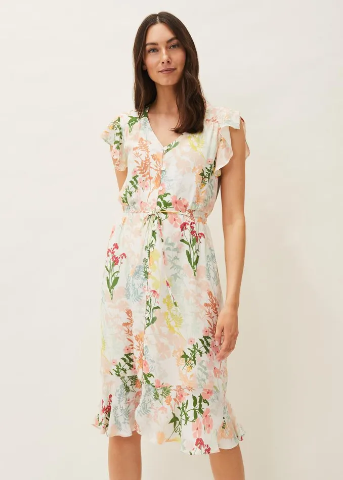 Phase Eight Dresses Remee Floral Shirt Dress Pinkorange 8211 Women