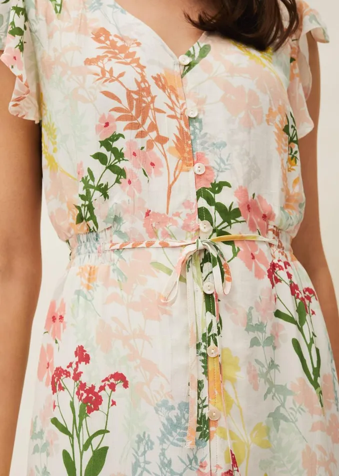 Phase Eight Dresses Remee Floral Shirt Dress Pinkorange 8211 Women