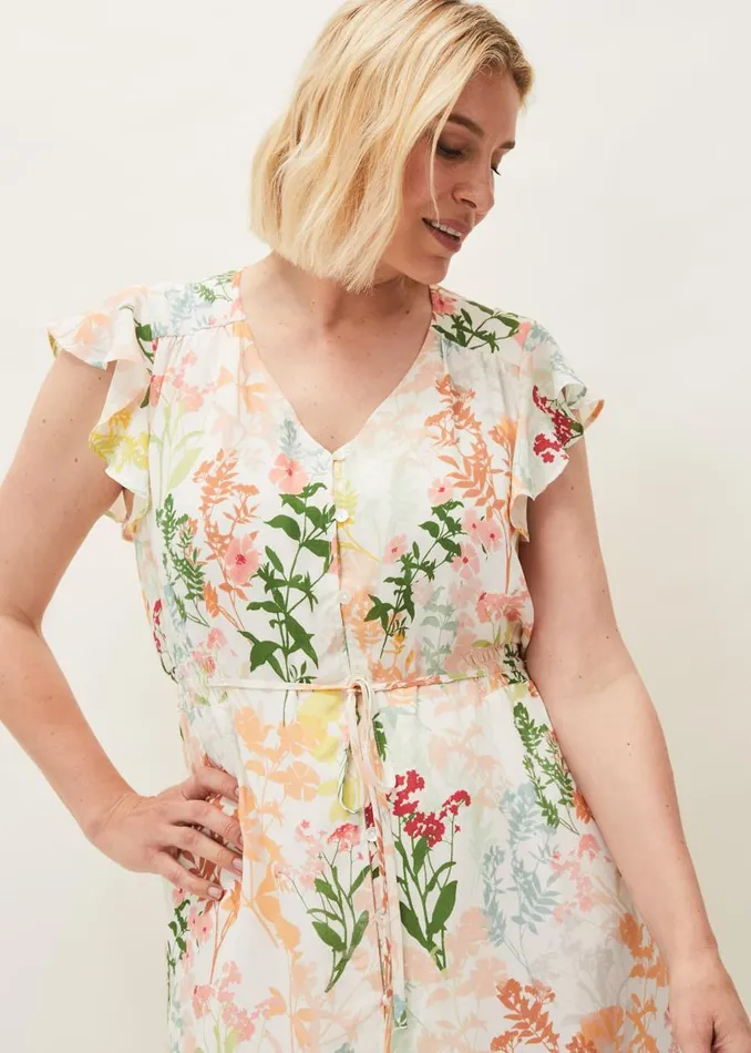 Phase Eight Dresses Remee Floral Shirt Dress Pinkorange 8211 Women