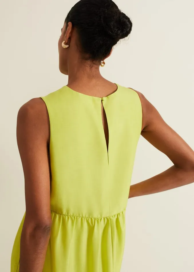 Phase Eight Dresses Sara Tiered Maxi Dress Lime 8211 Women