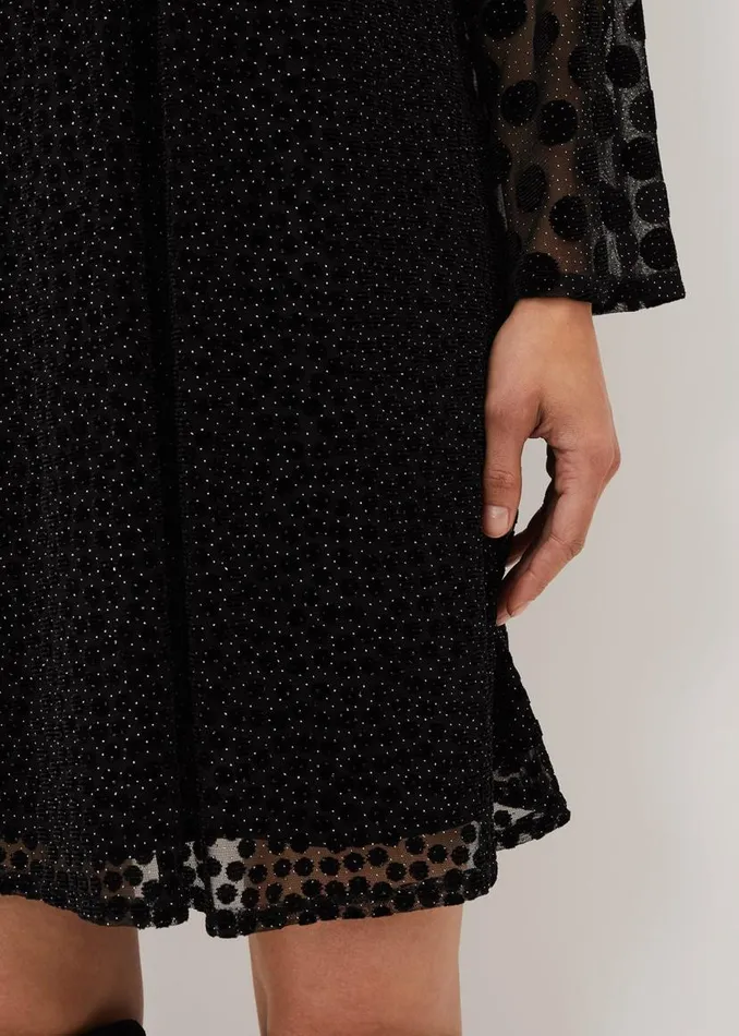 Phase Eight Dresses Sevina Spot Tunic Dress Black 8211 Women