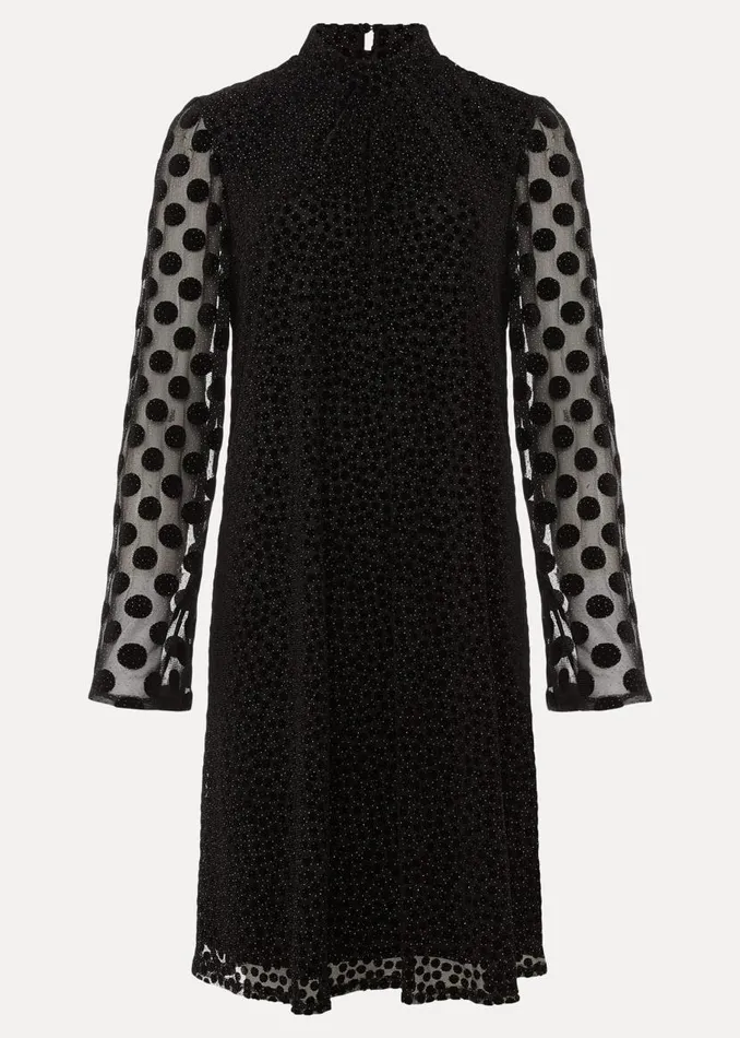 Phase Eight Dresses Sevina Spot Tunic Dress Black 8211 Women