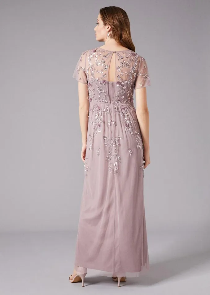 Phase Eight Dresses Shirin Embellished Maxi Dress Soft Lilac 8211 Women