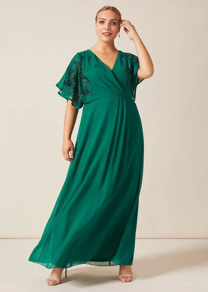 Phase Eight Dresses Tabitha Beaded Maxi Dress Emerald 8211 Women
