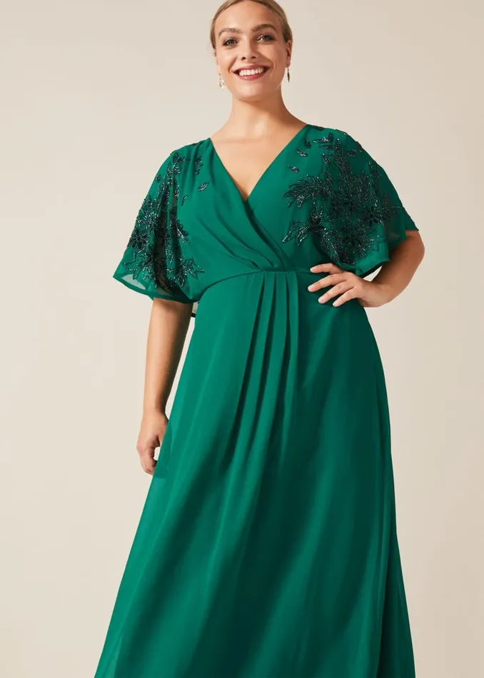 Phase Eight Dresses Tabitha Beaded Maxi Dress Emerald 8211 Women