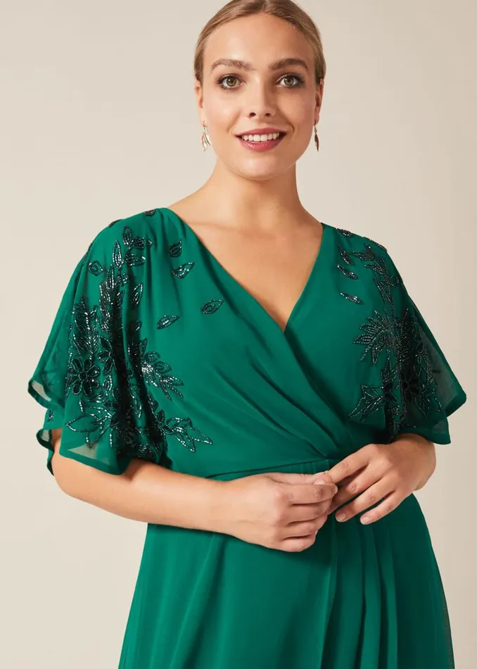 Phase Eight Dresses Tabitha Beaded Maxi Dress Emerald 8211 Women