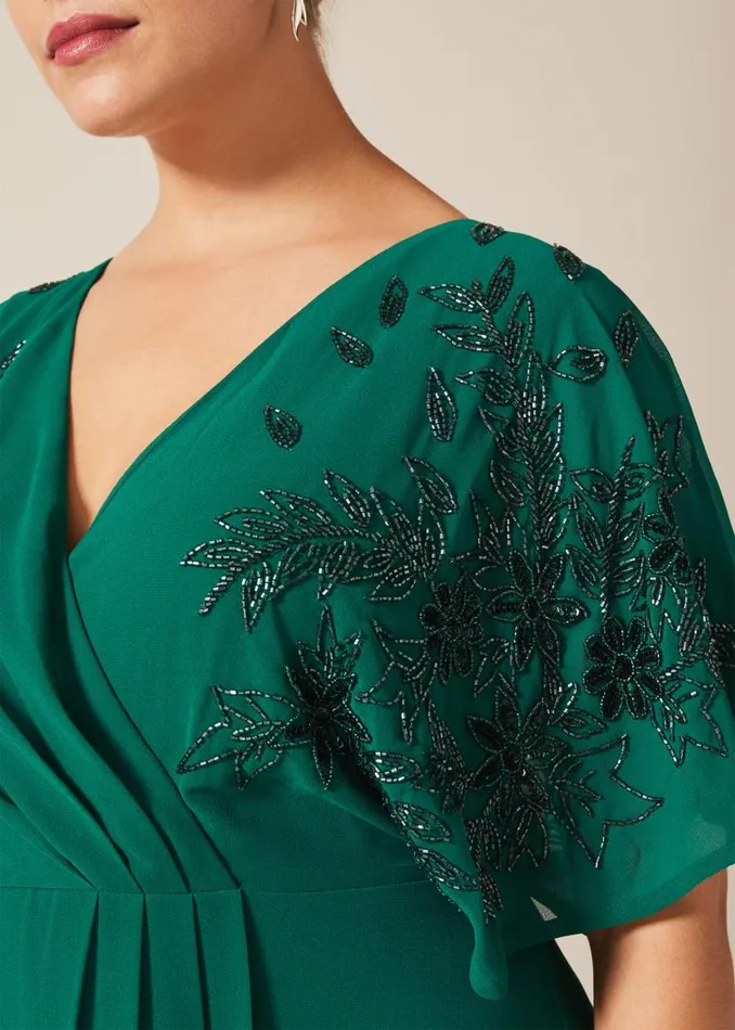 Phase Eight Dresses Tabitha Beaded Maxi Dress Emerald 8211 Women