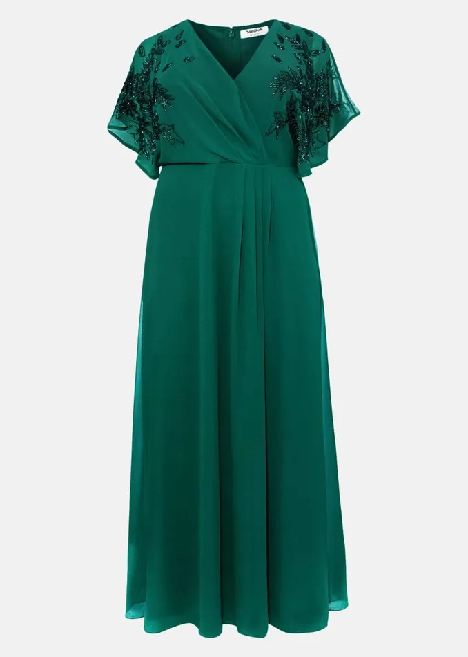Phase Eight Dresses Tabitha Beaded Maxi Dress Emerald 8211 Women