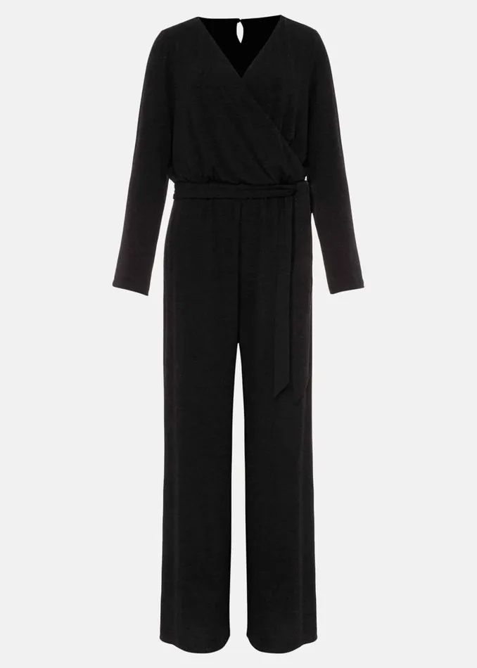 Phase Eight Dresses Zarra Wrap Wide Leg Jersey Jumpsuit Charcoal 8211 Women
