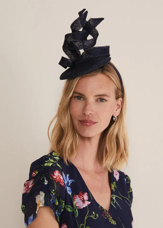 Phase Eight Fascinators and Hats Navy Pillbox Fascinator Navy 8211 Women