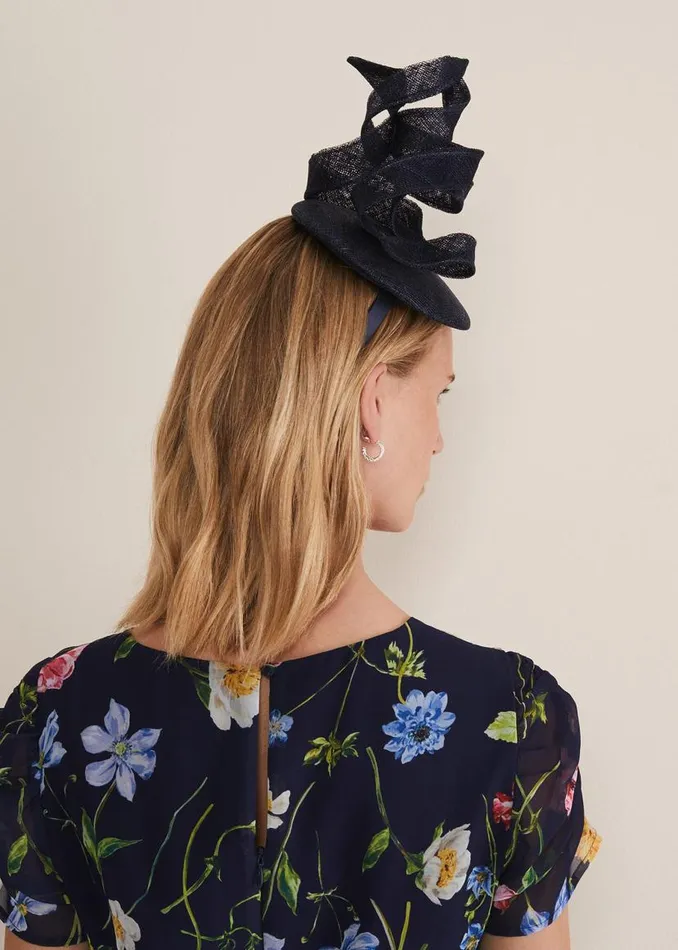 Phase Eight Fascinators and Hats Navy Pillbox Fascinator Navy 8211 Women