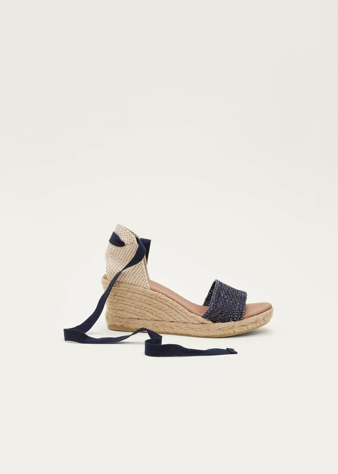 Phase Eight Heels Weave Espadrille Navy 8211 Women