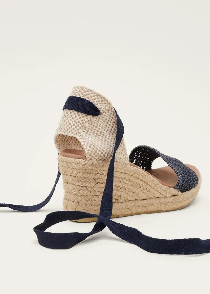 Phase Eight Heels Weave Espadrille Navy 8211 Women