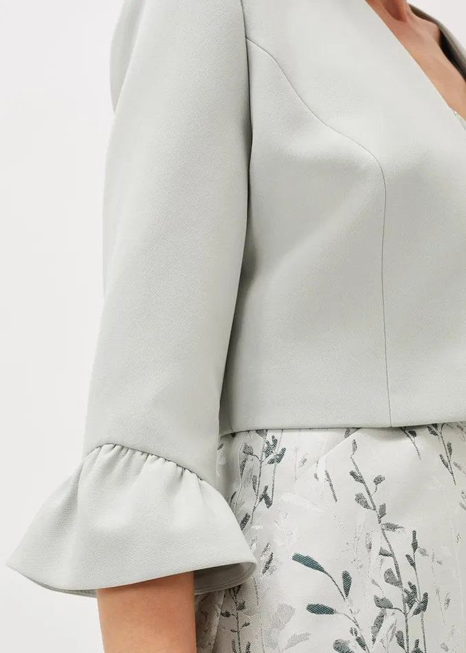 Phase Eight Jackets Inez Frill Cuff Occasion Jacket Eau De Nil 8211 Women