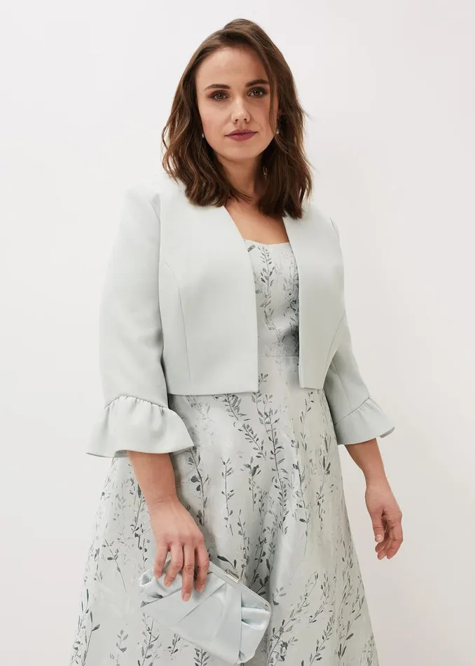 Phase Eight Jackets Inez Frill Cuff Occasion Jacket Eau De Nil 8211 Women