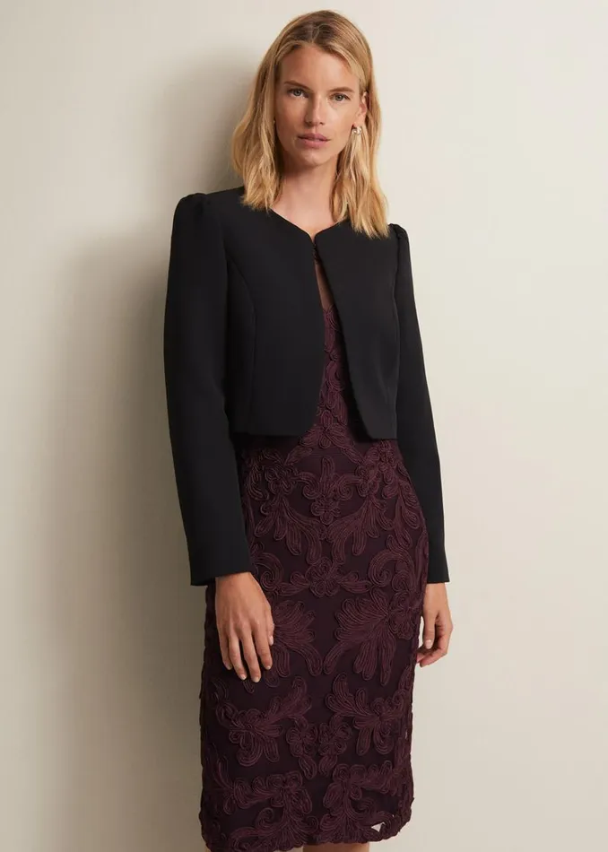 Phase Eight Jackets Nina Black Occasion Jacket Black 8211 Women