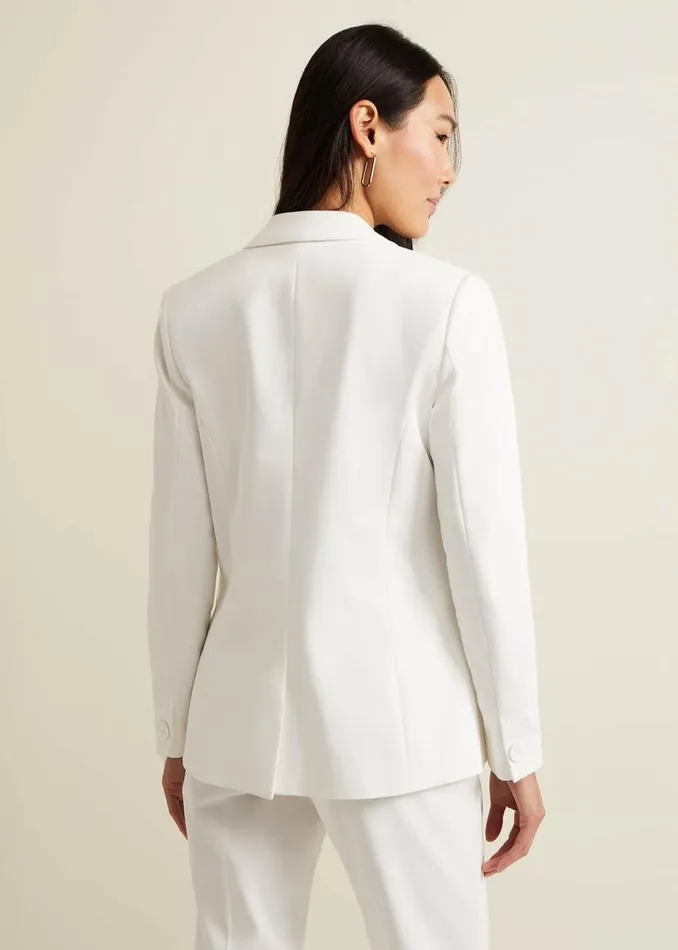 Phase Eight Jackets Ulrica Fitted Suit Jacket White 8211 Women