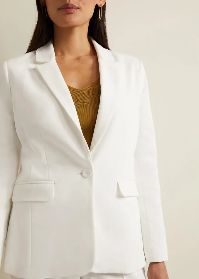 Phase Eight Jackets Ulrica Fitted Suit Jacket White 8211 Women