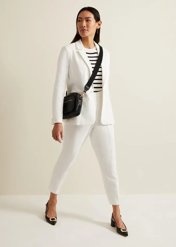Phase Eight Jackets Ulrica Fitted Suit Jacket White 8211 Women