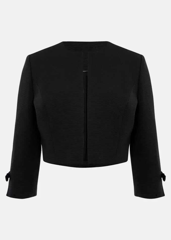 Phase Eight Jackets Zoelle Bow Detail Jacket Black 8211 Women