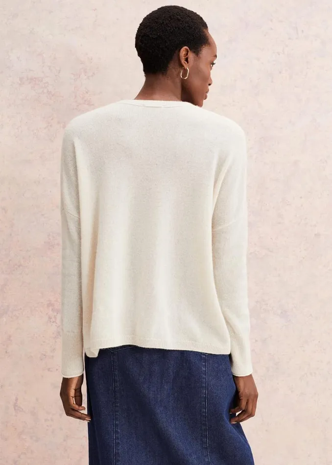 Phase Eight Knitwear Arabella Cashmere Cardigan Buttermilk 8211 Women