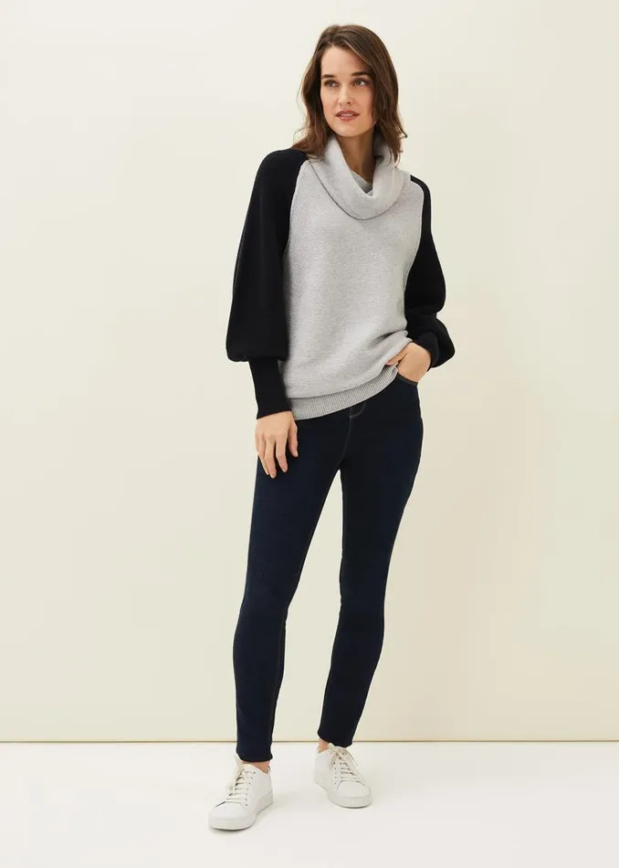 Phase Eight Knitwear Audra Colourblock Knit Jumper Greenpink 8211 Women