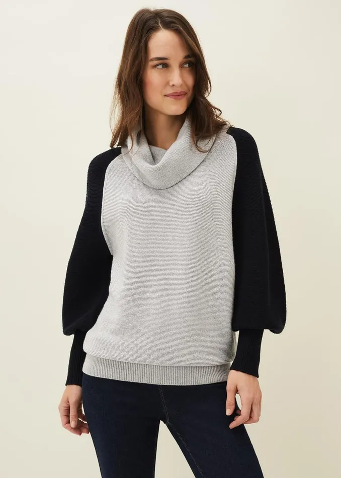 Phase Eight Knitwear Audra Colourblock Knit Jumper Greenpink 8211 Women
