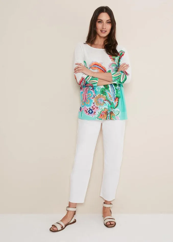 Phase Eight Knitwear Azalia Paisley Print Knit Multicoloured 8211 Women