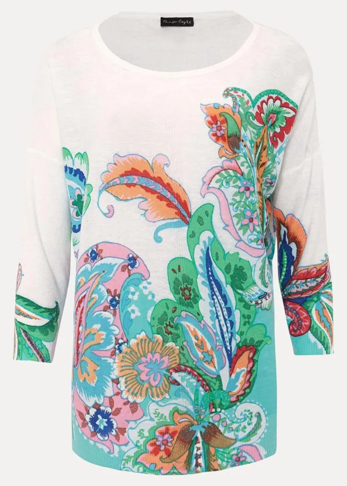 Phase Eight Knitwear Azalia Paisley Print Knit Multicoloured 8211 Women