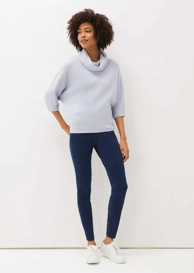 Phase Eight Knitwear Camillan Cowl Neck Knit Jumper Pale Blue 8211 Women