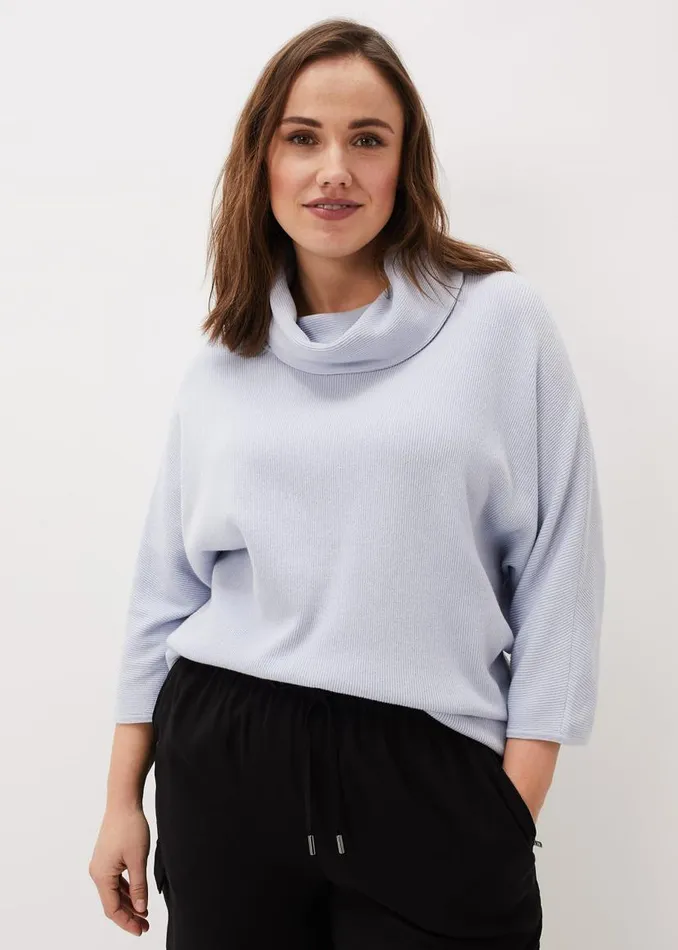 Phase Eight Knitwear Camillan Cowl Neck Knit Jumper Pale Blue 8211 Women