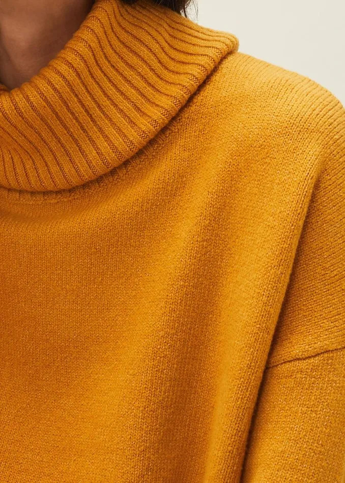 Phase Eight Knitwear Eva Roll Neck Jumper Ochre 8211 Women