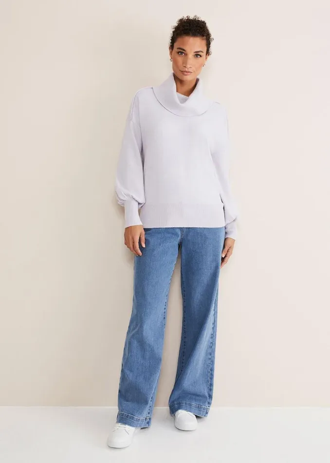 Phase Eight Knitwear Eveleen Knitted Jumper Lilac 8211 Women