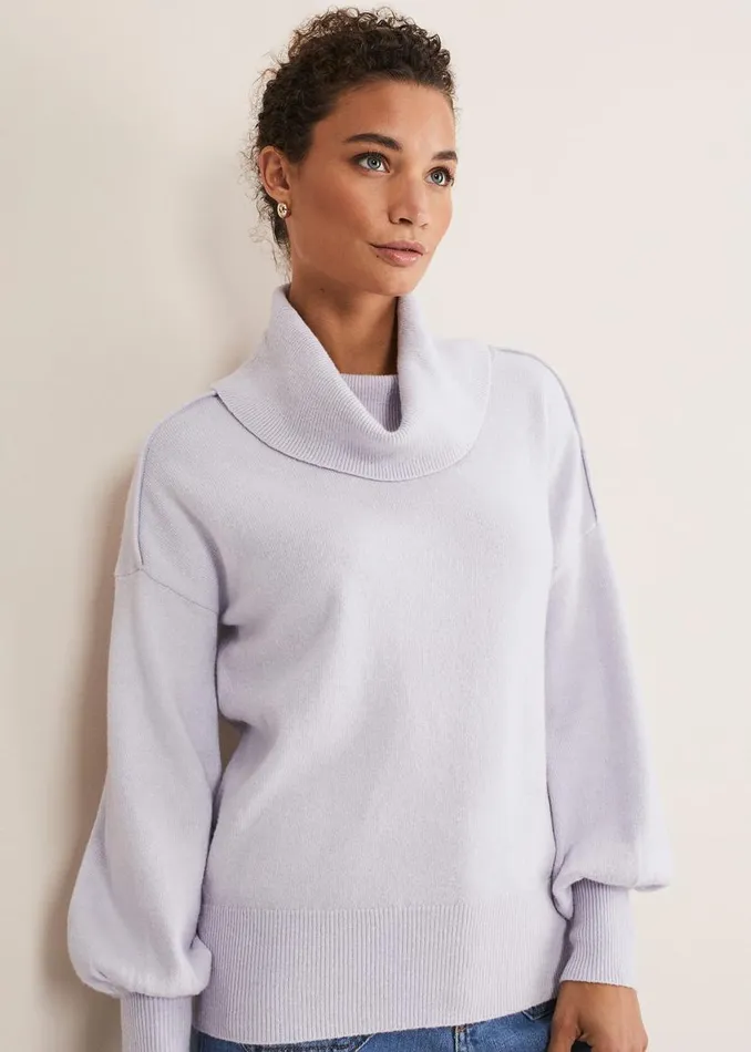 Phase Eight Knitwear Eveleen Knitted Jumper Lilac 8211 Women