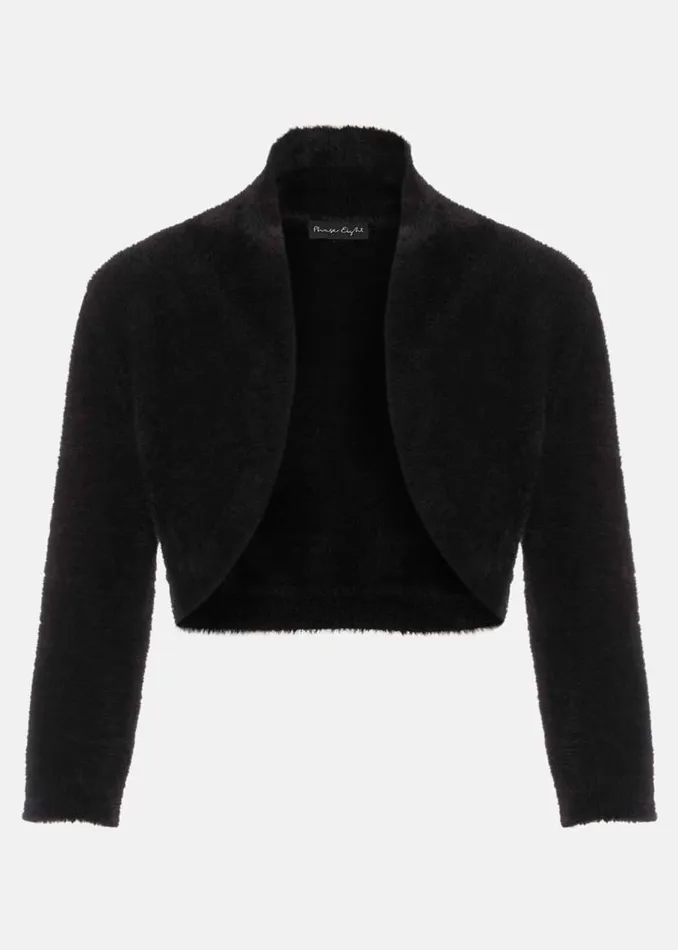 Phase Eight Knitwear Fay Fluffy Bolero Black 8211 Women