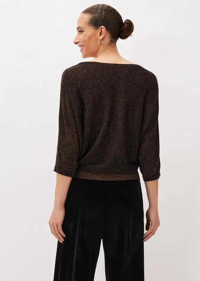 Phase Eight Knitwear Harper Wrap Knit Top Bronze 8211 Women