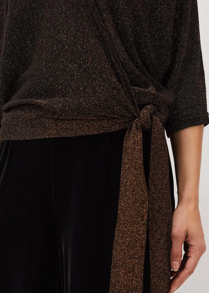 Phase Eight Knitwear Harper Wrap Knit Top Bronze 8211 Women