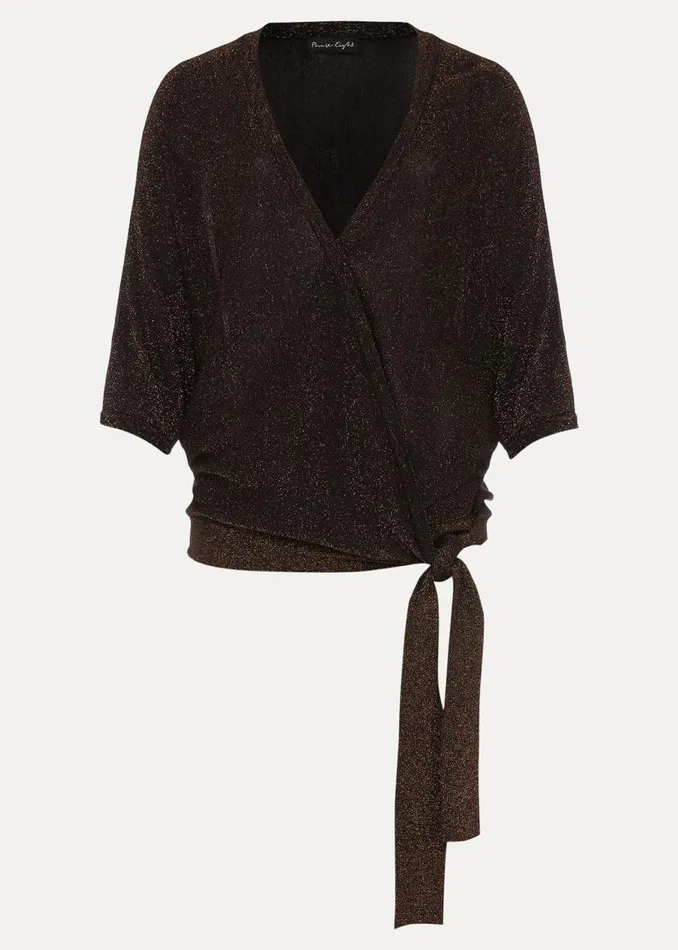 Phase Eight Knitwear Harper Wrap Knit Top Bronze 8211 Women