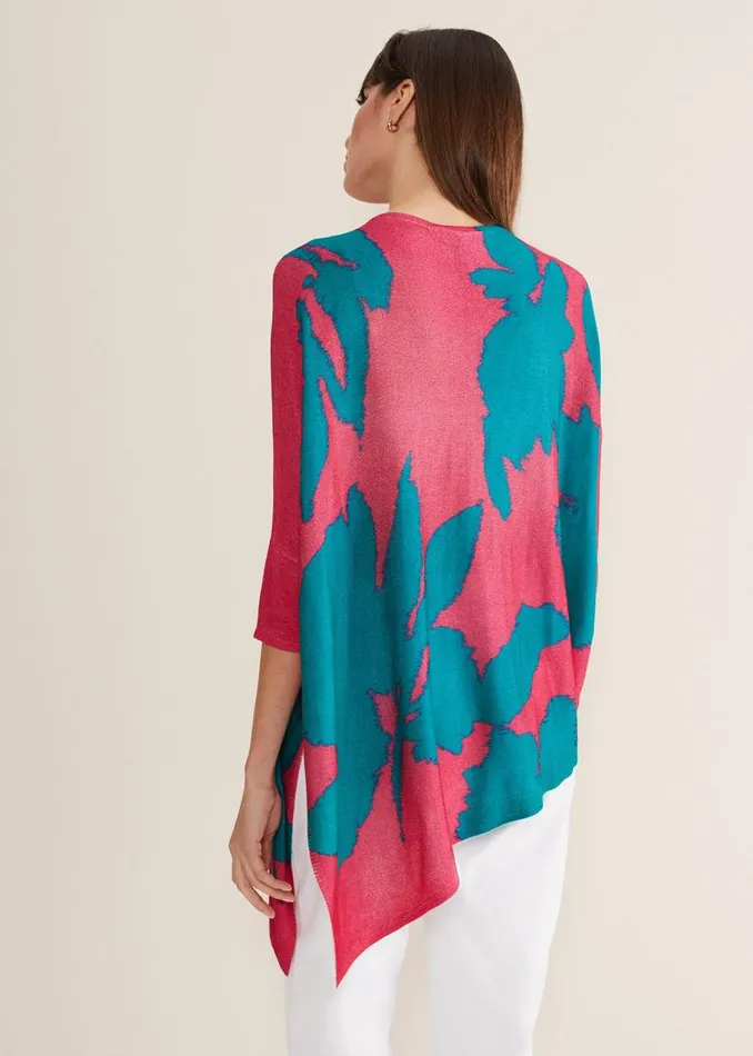 Phase Eight Knitwear Madison Printed Asymmetric Hem Jumper Multicoloured 8211 Women