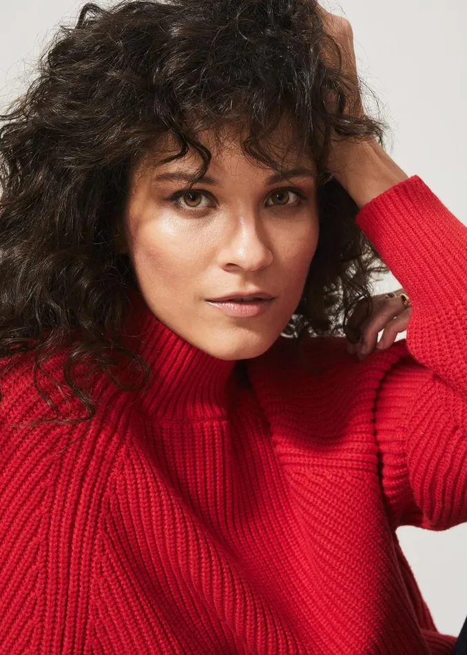 Phase Eight Knitwear Yaretzi Ribbed Jumper Red 8211 Women