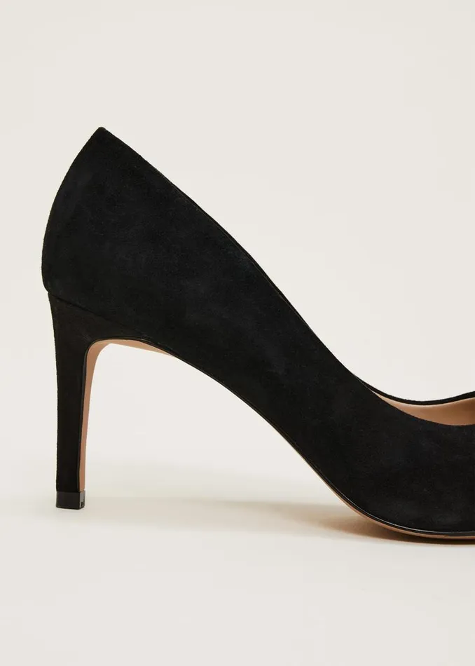 Phase Eight Occasion Shoes Jewel Front Bow Court Shoe Black 8211 Women