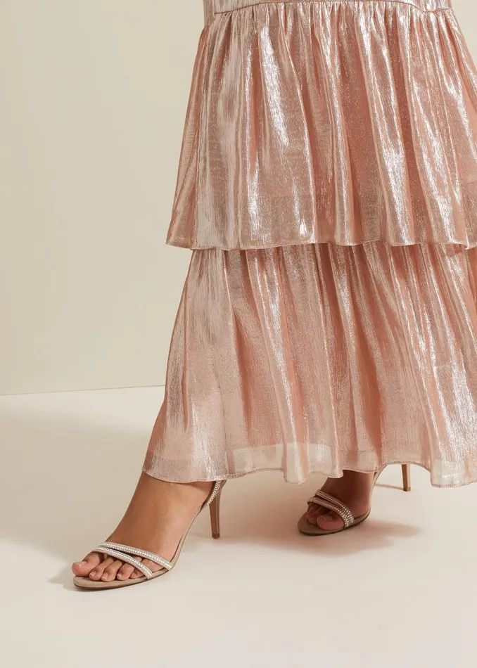Phase Eight Occasion Shoes Pearl Embellished Barely There Sandal Metallic 8211 Women Phase Eight Occasion Shoes Pearl Embellished Barely There Sandal Metallic 8211 Women