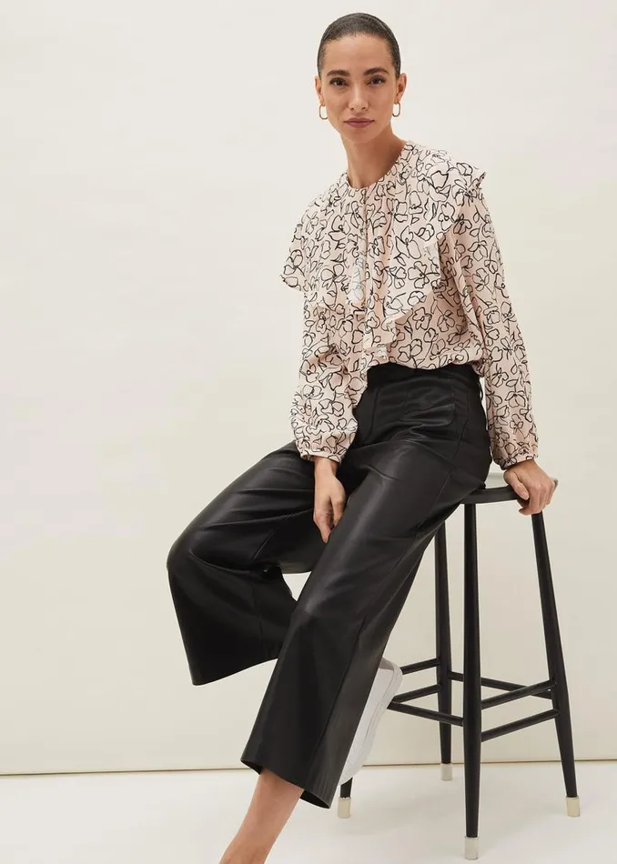 Phase Eight Shirts and Blouses Ida Floral Blouse Pinkgrey 8211 Women